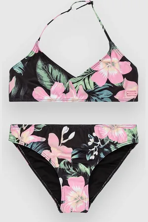 Roxy Shadow Floral Kids Bikini gris