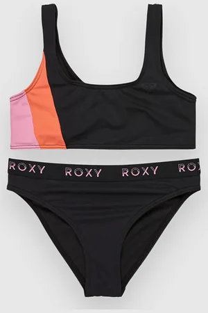 Roxy Colorblock Kids Bikini Set gris