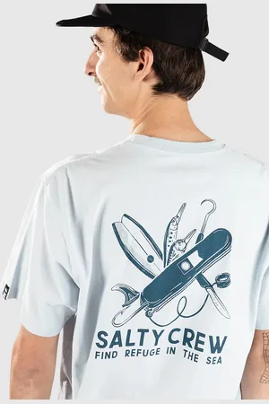 Salty Crew Pocket Knife Vintage Camiseta azul