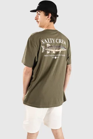 Salty Crew Euro Pike Premium Camiseta verde