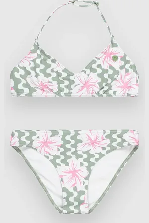 Roxy Party Waves Kids Bikini verde