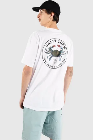 Salty Crew Blue Crabber Premium Camiseta blanco