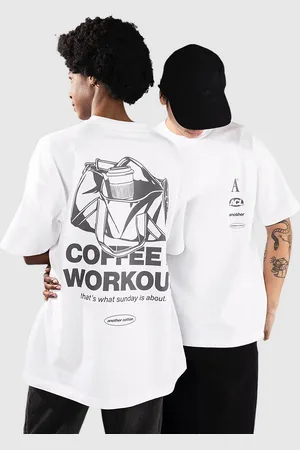 Another Cotton Lab Coffee And Workout Oversized Camiseta blanco