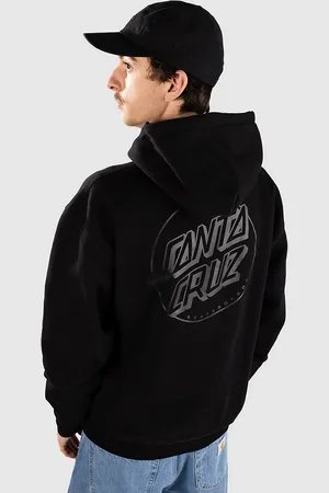 Santa Cruz Tonal Opus Dot Stripe Sudadera con Capucha negro