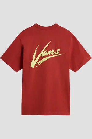Vans Brush Script Loose Camiseta rojo