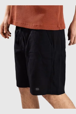 Anerkjendt Aklt James Cot/Linen Ela Pantalones Cortos negro