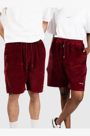 Ementa SB Magoado Cord Pantalones Cortos rojo