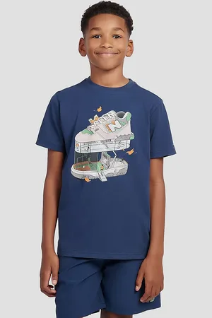 New Balance Fitness Centre Illustrated Graphic Kids Camiseta azul