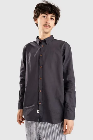 Anerkjendt Akleif Cot/Linen Camisa gris