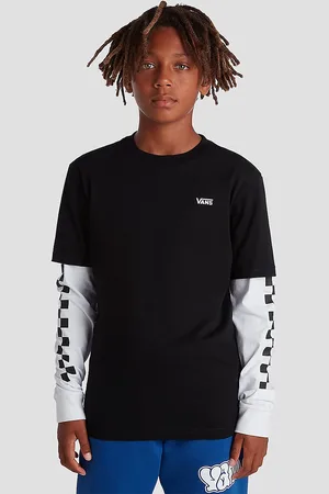 Vans Long Check Twofer Kids Longsleeve T-Shirt negro