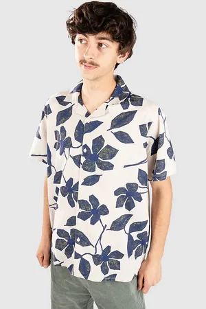 Fat Moose Ezra Cotton Linen Camisa estampado
