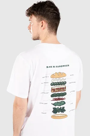 Fat Moose Bahn Mi Camiseta blanco
