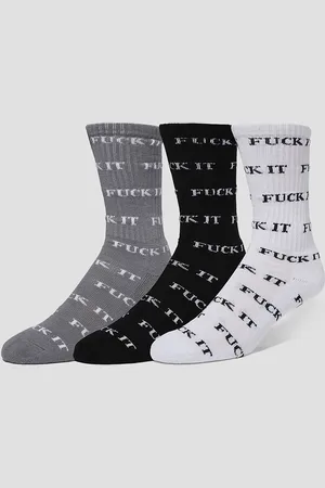 Huf Fuck It 3 Pack Socks estampado