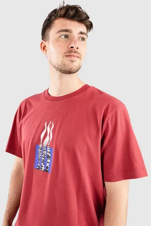 Poetic Collective Flames Camiseta rojo