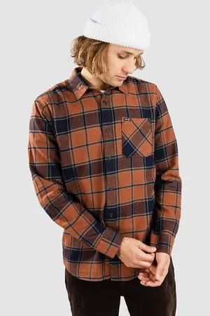 Volcom Caden Plaid Camisa marrón