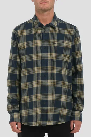 Volcom Caden Plaid Camisa azul