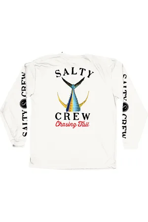 Salty Crew Tailed Rashguard Long Sleeve T-Shirt blanco