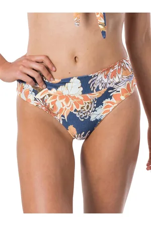 Rip Curl Sunsetters Floral Hi Cheeky Bikini Bottom azul