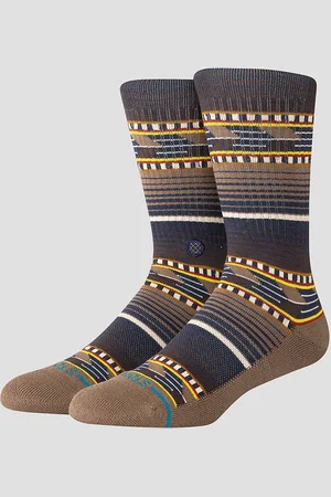 Stance Cedar Rock Crew Socks marrón
