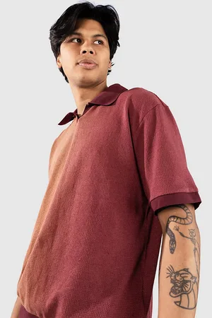 Element Cotton Mesh Polo rojo