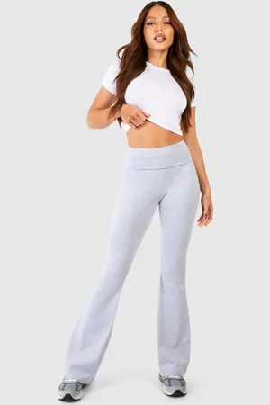 Boohoo Pantalón De Campana Tall Para Yoga Con Cintura Elástica Y Tela Jersey De Algodón