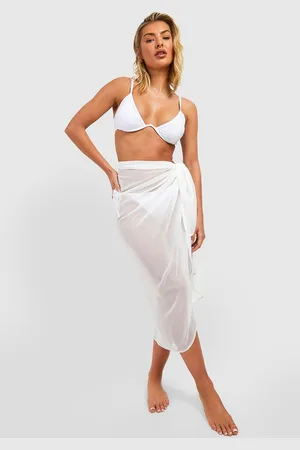 Boohoo Pareo Para La Playa Essentials Con Atadura