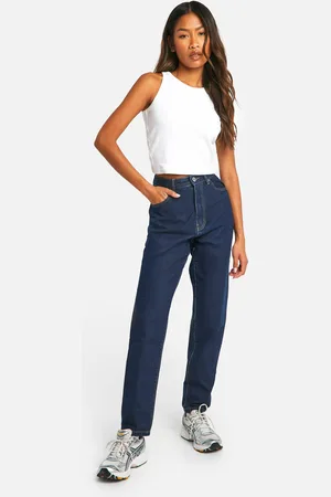 Boohoo Vaqueros Mom Básicos De Tiro Alto
