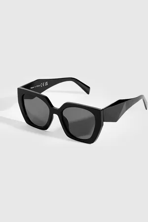 Boohoo Gafas De Sol Oversize Angulares Negras