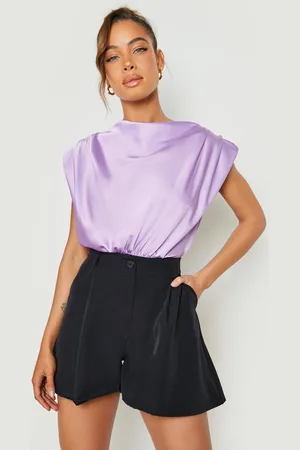 Boohoo Pantalones Cortos Entallados De Tiro Alto