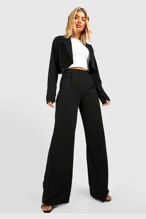 Boohoo Pantalón Básico Ancho De Tela Jersey