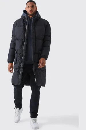 Boohoo Chaqueta Tall Acolchada Larga Con Capucha Y 4 Bolsillos