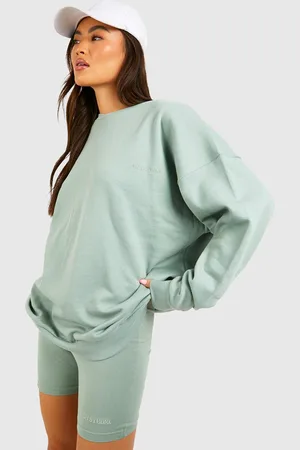 Boohoo Conjunto Dsgn Studio De Pantalón Corto De Ciclista Y Sudadera Oversize