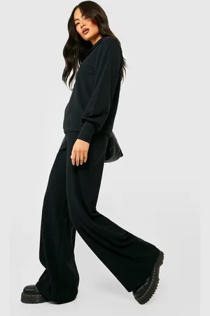 Boohoo Pantalones Anchos De Canalé