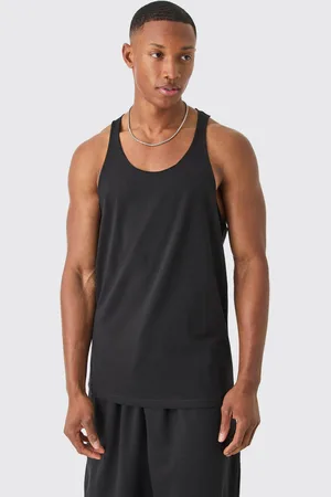 Boohoo Top Sin Mangas Básico Con Espalda De Nadador