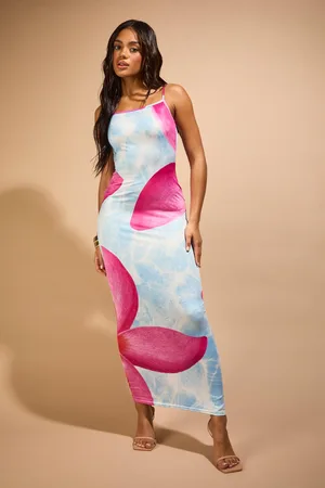 Boohoo Vestido Maxi De Tirantes Con Estampado De Flores