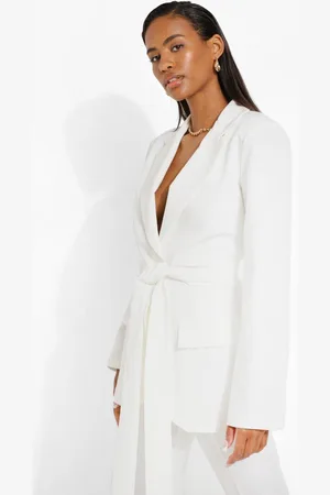 Boohoo Americana De Traje Estilo Obi Con Nudo En La Cintura
