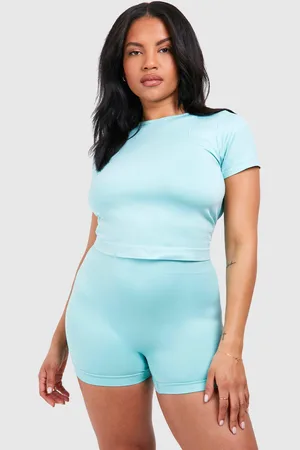 Boohoo Top Plus Súper Suave Premium Sin Costuras Con Espalda Abierta