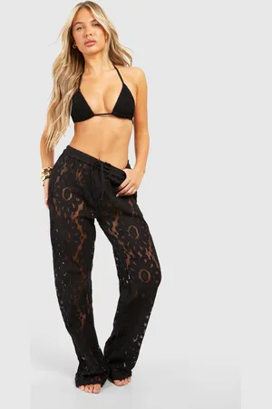 Boohoo Pantalón Para La Playa De Croché Con Atadura