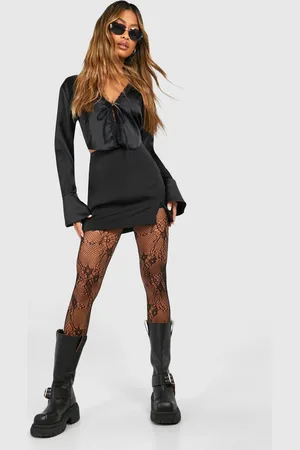 Boohoo Pantis De Rejilla Con Encaje