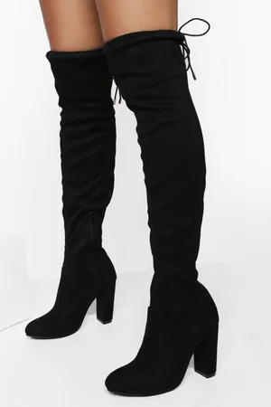 Boohoo Botas Mosqueteras Con Atadura Y Tacón Grueso