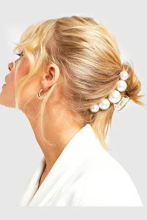 Boohoo Pinza De Cangrejo Grande Con Perlas