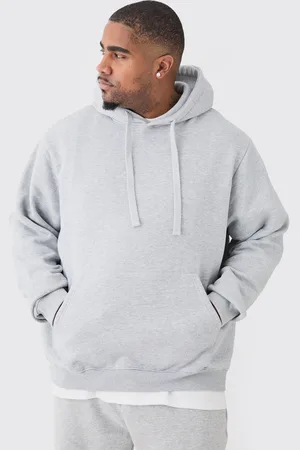 Boohoo Sudadera Plus Básica Con Capucha En Jaspeado