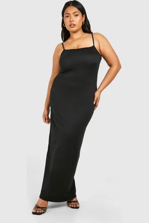 Boohoo Vestido Plus Maxi De Tirantes Con Escote En U