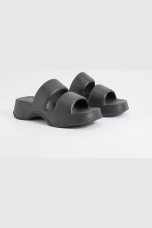 Boohoo Sandalias Gruesas Con Plataforma Y Dos Tiras