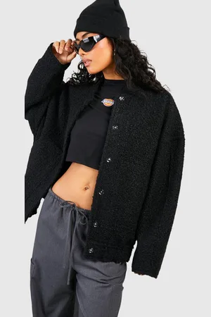 Boohoo Chaqueta Bomber Oversize De Lana