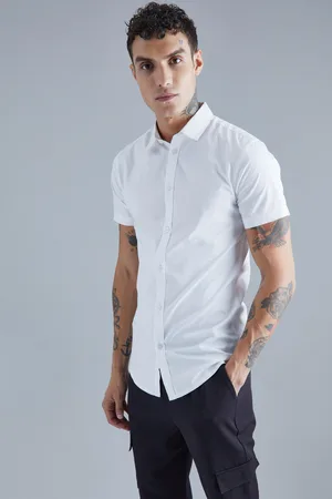 Boohoo Camisa De Manga Corta Ajustada Al Músculo