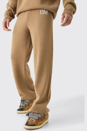 Boohoo Pantalón Holgado De Punto Con Marca