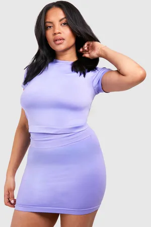 Boohoo Top Plus Súper Suave Premium Sin Costuras Con Espalda Abierta