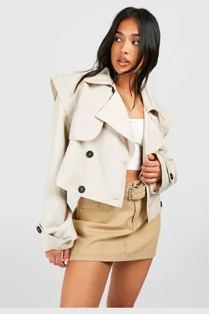Boohoo Gabardina Petite Corta