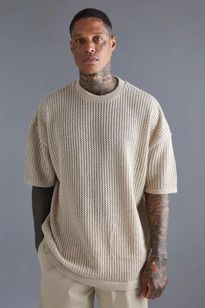 Boohoo Camiseta Oversize Con Caída En Los Hombros Y Costuras